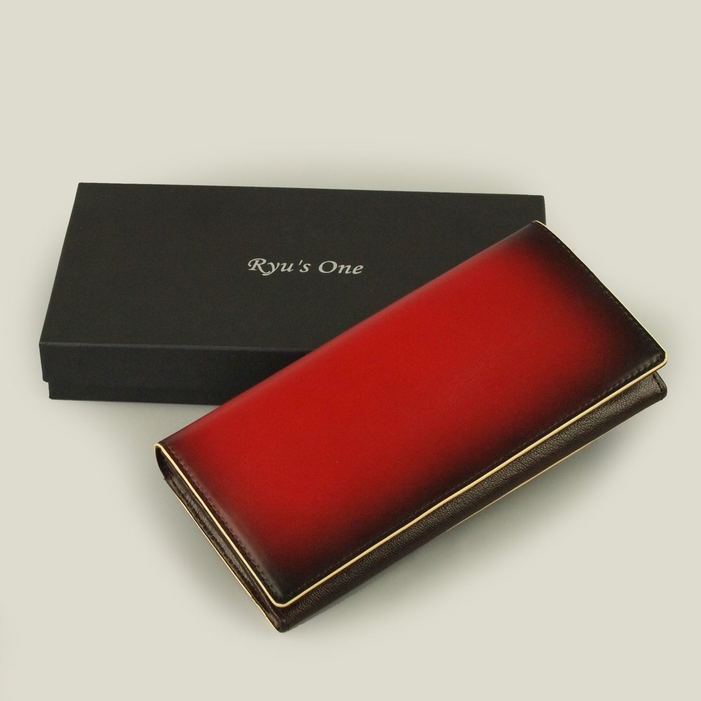 【EC限定】長財布/海外製/牛革/ロングウォレット/財布/レッド/ネイビー/赤色/紺色/154004