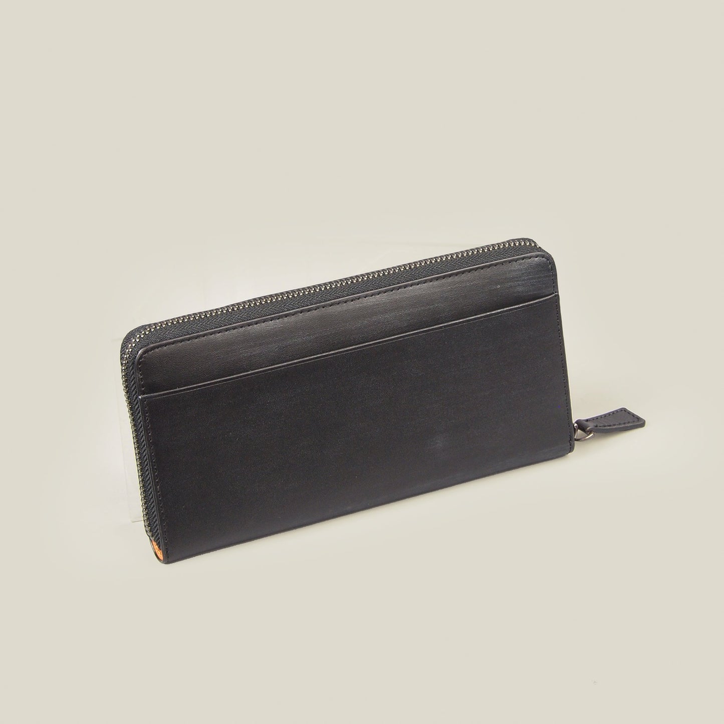 海外製/木目調/牛革/レザー/長財布/ラウンド財布/ファスナーなめらか/箱入り/154040//WD