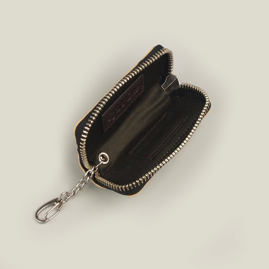 【訳アリ品】海外製／マルチケース／牛革／レザー／小物入れ／USB／印鑑／アクセサリー／常備薬／グリーン／緑色／2025年ラッキーカラー／154010