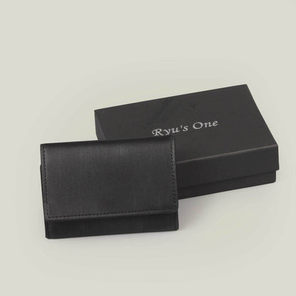 海外製／木目調／牛革／レザー／三つ折財布／コンパクト財布／ミニ／箱入り／154038／／WD