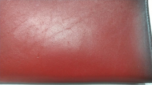 【最後の１本】海外製／牛革／革製／ラウンド／財布／ラウンド財布／長財布／ファスナー／レッド／赤色／154005