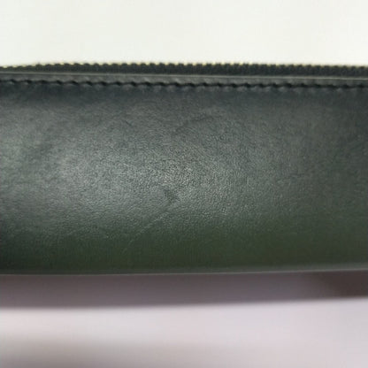 【訳アリ品】海外製／ペンケース／牛革／レザー／ペン少なめ／ギフト／箱入り／2025年ラッキーカラー／グリーン／緑色／／GG／154013